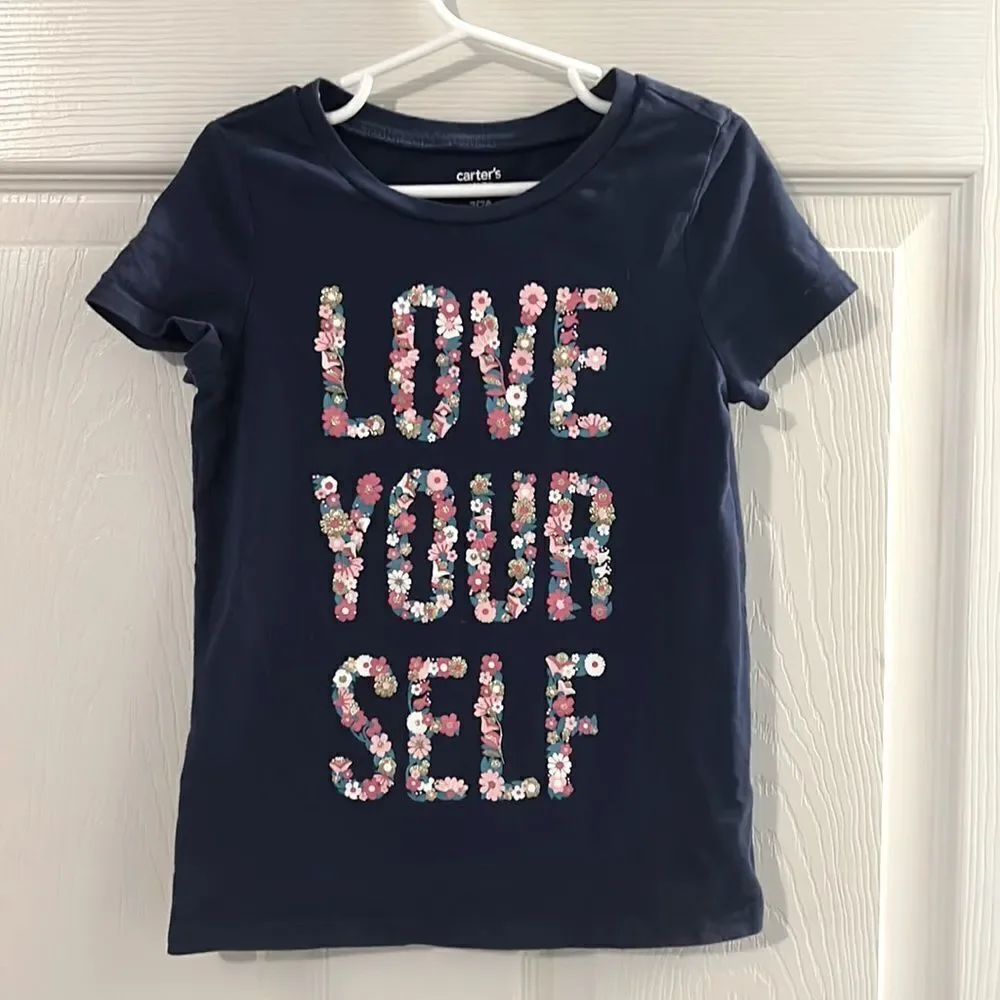 Navy Love Your Self T-Shirt